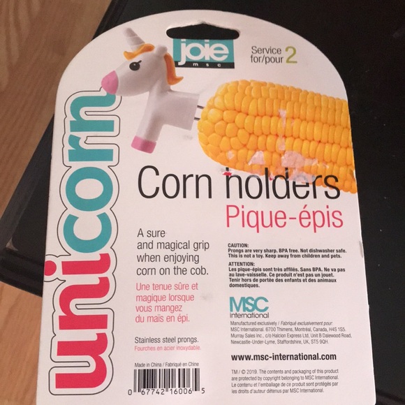 Unicorn Corn Holders - Picture 2 of 2